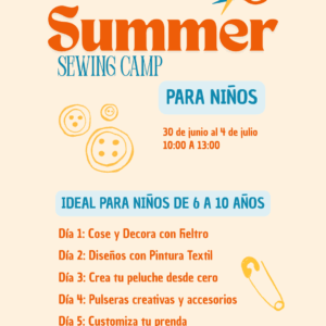 Campamento de verano costura para niños